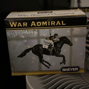 Breyer War Admiral Black Model Horse Christmas Ornament